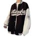 American Retro Premium Baseball Jersey Teen Embroidered Jacket Casual Loose Couple Cardigan Jacket_viptrois.com