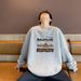 Huamian Crew Neck Men Camping Tent Printed Student Casual Hoodless Sweatshirt Jacket Teenager_viptrois.com
