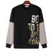 Pure Pure 2025 Autumn New Men's Loose Korean Style Round Neck Pullover Sweatshirt Long Sleeve Sports Base Shirt_viptrois.com