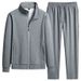 Men’s 100% Cotton Zip-Up Hoodie & Jogger Set – Casual Sportswear For Everyday Comfort (Fall-Ready Outfit)_viptrois.com
