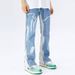 Men's Clothing Autumn Jeans Simple And Versatile High Waist Zipper Daily Trendy Trousers_viptrois.com