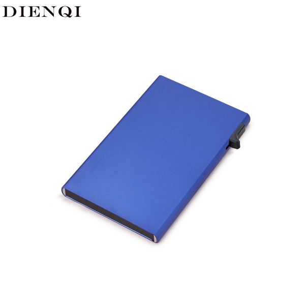 Rfid Metal Card Holder Aluminum Alloy Credit Card Box Side Push Automatic Pop Up Aluminum Box Card Holder Ultra Thin Men's Wallet_viptrois.com
