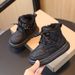 Winter new children's snow boots plus velvet warm cotton shoes short boots boys baby shoes girls bread shoes wholesale_viptrois.com