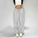 Vintage Style Women's Casual Pants - Loose Fit Wide Leg Joggers With Straight Cut For Comfort & Stylish Look (Multiple Colors & Sizes)_viptrois.com