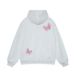 Plaid Patchwork Butterfly Embroidery Patch Hoodie Loose Couple Men And Women 2025 Autumn New Top_viptrois.com
