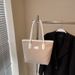 Men's Handbags Simple Contrast High-capacity Commuter Tote Bag With Advanced Texture Vintage Hand Bill Of Lading Shoulder Cloth Bag_viptrois.com