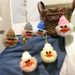 Bag Charm Creative Plush Ugly Duck Keychain Cartoon Doll Bag Pendant Ugly Cute Car Keychain Accessories Gift_viptrois.com