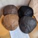 Women's Hats Retro Suede Backwards Forward Hat For Women Summer Versatile Hot Girl Personality Niche Face Small Beret Hat_viptrois.com