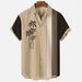 Men's Clothing Summer New Style Plus Size Men's Casual Slim Fashion 3D Printed Short Sleeve Shirt, Men's Shirt_viptrois.com