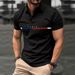 Men's Stripe Print Polo Shirt - Breathable Short Sleeve Casual Top With Button Collar, Lightweight & Comfortable For Summer_viptrois.com