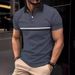Men's Clothing Summer Polo Shirt Pull On Men's Muscle Sports Short Sleeved Polo Shirt_viptrois.com