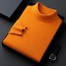 Men's Clothing Autumn/winter Turtleneck Quality High Neck Knit Sweater - Korean Style Loose Fit, Warm & Comfortable, Multiple Colors & Sizes_viptrois.com