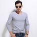 Men's Clothing Spring And Autumn Long Sleeved T Shirt Men's Tops Thin Casual Solid Color Autumn New Men's Bottoming Clothes_viptrois.com