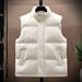 Cotton Vest, Men's Autumn And Winter Trendy Brand, Large-sized Casual Vest, Down Cotton Bread Jacket, Coat, Teenagers' Waistcoat_viptrois.com