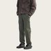 Vintage Workwear Jeans – Adjustable Waist, Distressed Washed Denim Pants For Men (Mid-Rise, Stretch Cotton, Streetwear Style)_viptrois.com