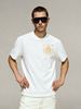 Golden Lion Crest Graphic Oversized 100% Cotton T-Shirt Men's Casual Streetwear Tee_viptrois.com