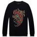 Men's Clothing Spring And Autumn Style Autumn And Winter Bottoming Shirt Round Neck Men's Long Sleeve Hot Diamond Carp_viptrois.com