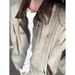 Men's Clothing Corduroy Retro Pu Leather Lapel Jacket For Men And Women Street Vintage Loose Casual Contrast Color Couple Jacket_viptrois.com