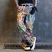 Illusion Paint High-version Graffiti Jeans Men's Original Straight-leg Pants Unique Chic Wide-leg Pants New_viptrois.com
