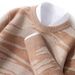 Nordmann Autumn Winter New Pure Wool Thickened Round Neck Color Block Sweater Loose Fashion Cashmere Knitted Base Shirt Men_viptrois.com
