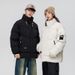 Men's Clothing Cotton Coat Couple Trendy Brand Puffer Coat Cotton Coat 2023 New Style Youth Student Korean Version Thick Warm Cotton Top Coat_viptrois.com