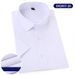 Men's Clothing Summer Business Short Sleeve Shirt – Breathable Cotton Blend, Wrinkle-Resistant & Office Ready (Slim Fit For Professionals)_viptrois.com