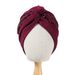 Men's Hats New Spring And Summer Fashion All Match Simple Indian Hat Cross Solid Color Sequin Flower Turban Hat Pleated Ethnic Hat_viptrois.com