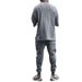 Men's Casual Loose Three Quarter Sleeve Jacquard Knit Sweater Black Gray Khaki Cotton Polyester Linen Top For Summer_viptrois.com