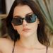 Square frame rice nail niche sunglasses for women ins retro plain makeup high end glasses sunscreen net celebrity sunglasses trend_viptrois.com