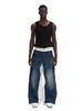 Streetwear Washed Denim Jeans For Men – Oversized Relaxed Fit With Patchwork & Color-Blocking | Vintage-Inspired Baggy Pants (S-XXXL)_viptrois.com