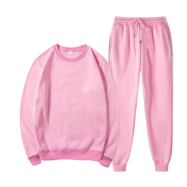 Unisex Round-Neck Sweatshirt & Jogger Set – Casual Sportswear For Everyday Comfort (Versatile Athleisure Outfit)_viptrois.com