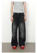 Men's Clothing Loose Straight Jeans Retro Trendy Versatile Wide Leg Trousers_viptrois.com
