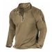Spring And Autumn European And American Men's T-shirt Outdoor Zippered Pocket Long-sleeved Sweatshirt_viptrois.com