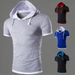 Men's Casual Short Sleeve Hooded T-Shirt - Two-Tone Layered Look - Breathable Cotton Blend - Multiple Color Options (M-5XL)_viptrois.com