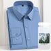 Men's Clothing Modal Stretch Long Sleeve Shirt - Wrinkle-Free, Breathable & Comfortable Business Casual Blouse, Soft Drape For Office & Everyday Wear_viptrois.com