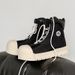 Men's Shoes Big Head High Top Shoes Men And Women Thick Bottom Heightening Martin Boots Niche High Street Style Board Shoes Couple Bread Shoes_viptrois.com