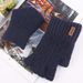 Wool touch screen gloves Warm knit half-finger gloves and fleece jacquard gloves_viptrois.com