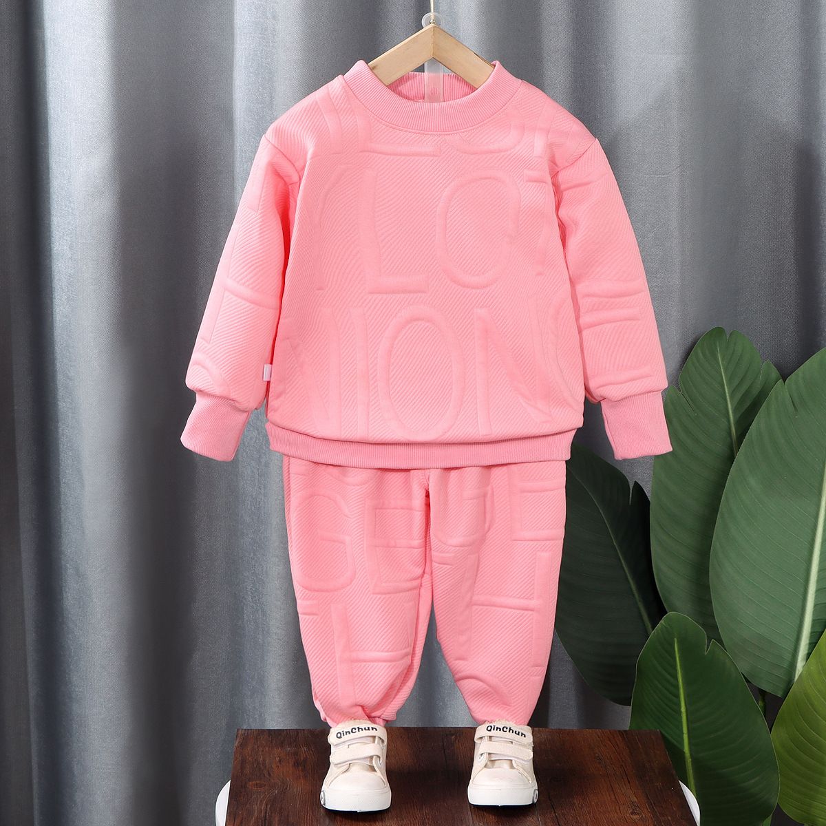 Children's Autumn Suit 2023 New Style Baby Girl Sweater Two Piece Suit Boy Casual Clothes Small And Medium Children's Clothing Trend_viptrois.com