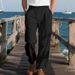 Men's Clothing American Spring And Autumn Men's Trousers Linen Hip Hop Beach Sports Wide Leg Casual Straight Pants Men_viptrois.com