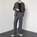 Men's Clothing Pants Men's Casual Pants All Match Spring Ins Casual Split Suit Pants Trendy All Match Wide Leg Pants_viptrois.com