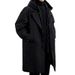 Men’s Fashion Long-Length Parka Coat, Detachable Hood Windbreaker With Faux Two-Piece Design, Water-Resistant Polyester Shell_viptrois.com