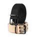 for Men And Women, Workwear Trendy Ins Punk Pin Row Buckle Belt, Double Hole Youth Canvas Belt_viptrois.com