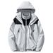 Men's Clothing Autumn And Winter Jacket Piece Set Three In One Detachable Men's And Women's Same Style Sports Warm Trend Hooded Jacket Cross Border_viptrois.com