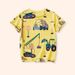 Mother & Kids Summer Children's Casual Fashion Short Sleeved T Shirt Boys New Cartoon Car Short Sleeved Tops For Small And Medium Children_viptrois.com