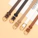 New fashionable and versatile women's belt, high-end alloy pin buckle imitation leather belt, women's decorative jeans thin belt_viptrois.com