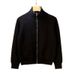 Loom Loom European And American Simple High-End Green Stand Zipper Knitted Cardigan Winter Half High Collar Sweater Jacket Men's_viptrois.com