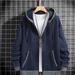 Men's Heavyweight Zip-Up Hooded Sweatshirt – Winter & Autumn Casual Jacket (Black/Dark Gray/Navy Blue/Dark Khaki/Army Green, S-XXXL)_viptrois.com