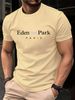 Men's Fashion Short-sleeved T-shirts Summer Slim-fit 100%Pure Cotton Printed T-shirts Trendy Casual Versatile Tops_viptrois.com