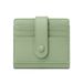 Women's Wallet & Men's Wallet Rfid Antimagnetic Ladies Purse Pu Solid Color Buckle Credit Card Bag Small And Light Short Coin Purse_viptrois.com