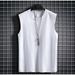 Men's Clothing Summer Cotton Vest T Shirt Men New Style T Shirt Loose Large Size Couple Wear Men's Waistcoat_viptrois.com